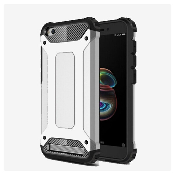 

Бронированный противоударный TPU+PC чехол Immortal для Xiaomi Redmi 5A Серебряный