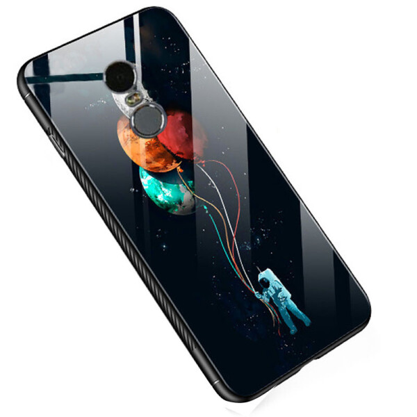 

TPU+Glass чехол светящийся в темноте для Xiaomi Redmi 5 Космос / Черный