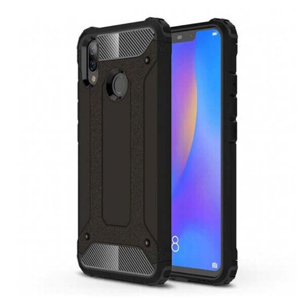 

Бронированный противоударный TPU+PC чехол Immortal для Huawei P Smart+ (nova 3i) Черный
