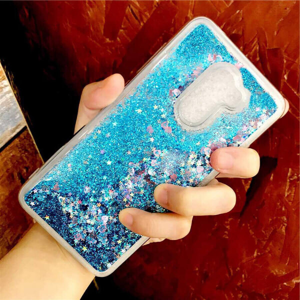 

TPU чехол Liquid hearts для Xiaomi Poco F1 Бирюзовый