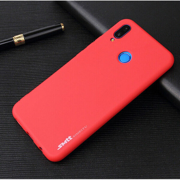 

TPU чехол матовый SMTT для Samsung Galaxy M20 Красный (soft touch)