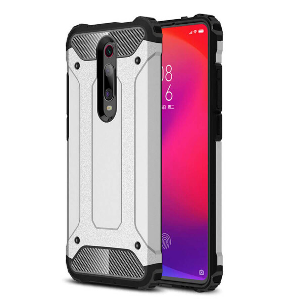 

Бронированный противоударный TPU+PC чехол Immortal для Xiaomi Redmi K20 / K20 Pro / Mi9T / Mi9T Pro Серебряный