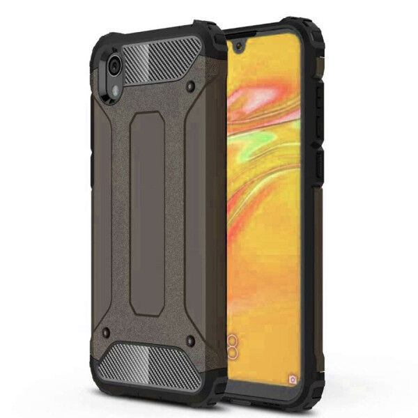 

Бронированный противоударный TPU+PC чехол Immortal для Xiaomi Redmi 7A Металл / Gun Metal