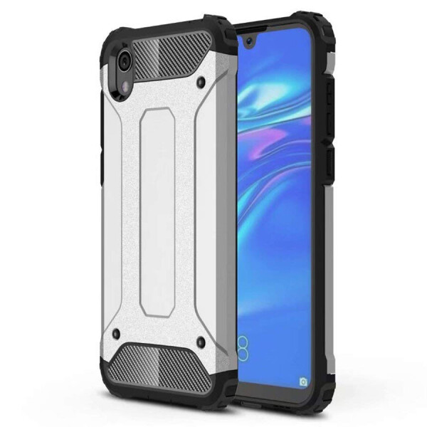 

Бронированный противоударный TPU+PC чехол Immortal для Xiaomi Redmi 7A Серебряный