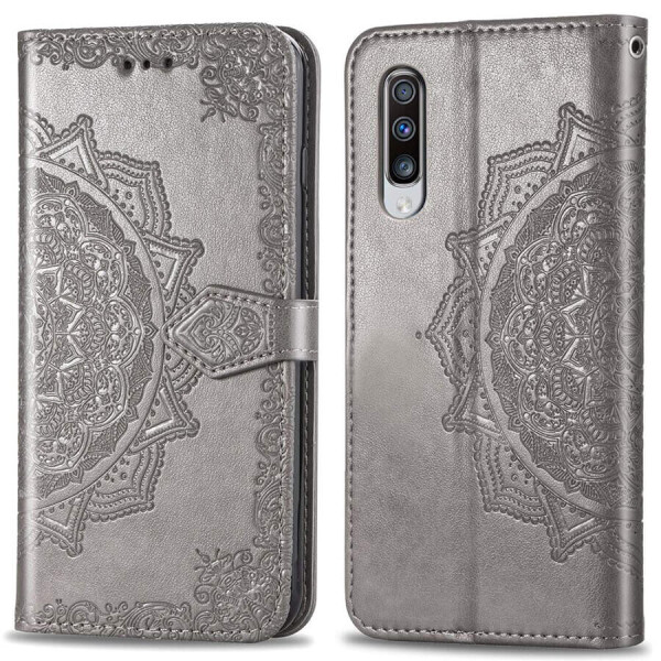 

Кожаный чехол (книжка) Art Case с визитницей для Samsung Galaxy A70 (A705F) Серый