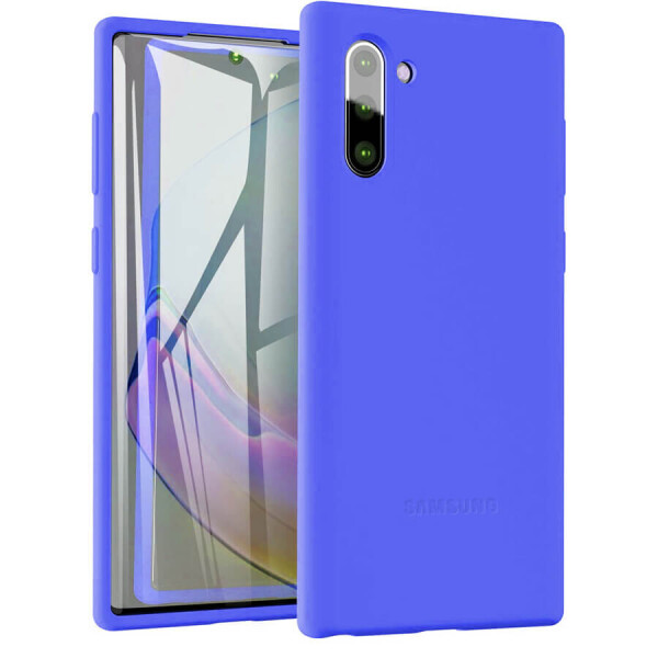 

Чехол Silicone Cover Full Protective (AA) для Samsung Galaxy Note 10 Синий / Navy Blue