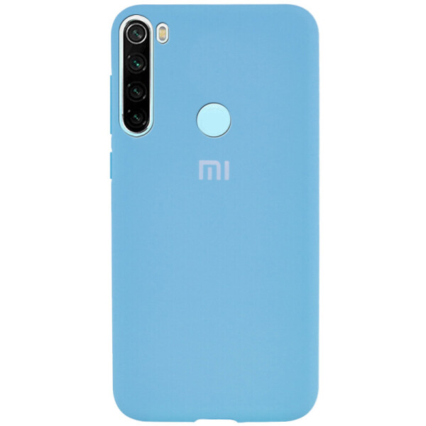 

Чехол Silicone Cover Full Protective (AA) для Xiaomi Redmi Note 8 Голубой / Light Blue