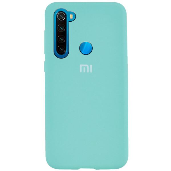 

Чехол Silicone Cover Full Protective (AA) для Xiaomi Redmi Note 8 Бирюзовый / Ice Blue
