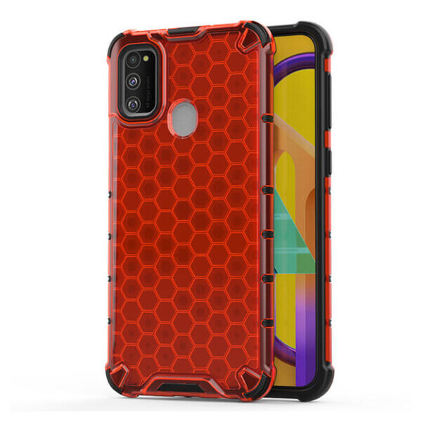 

Ударопрочный чехол Honeycomb для Samsung Galaxy M30s / M21 Красный