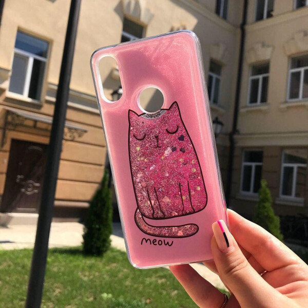

TPU чехол с переливающимися блестками для Samsung Galaxy A10s Котенок