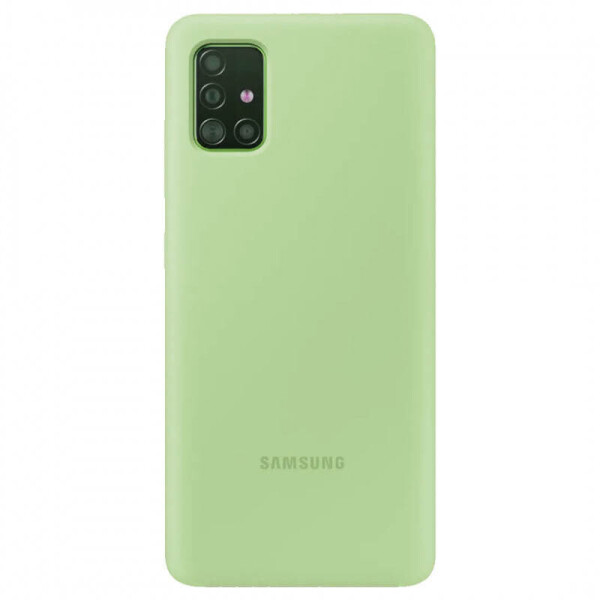 

Чехол Silicone Cover Full Protective (AA) для Samsung Galaxy A51 Мятный / Mint