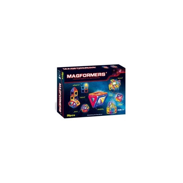 

Конструктор магнитный MAGFORMERS 005A 26дет.кор.32*7*24 /48/