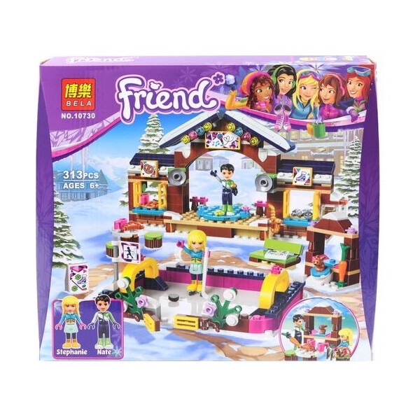

Конструктор "FRIENDS" "Горнолыжный курорт: каток" 408дет. в кор. 30*28*5 см /48/