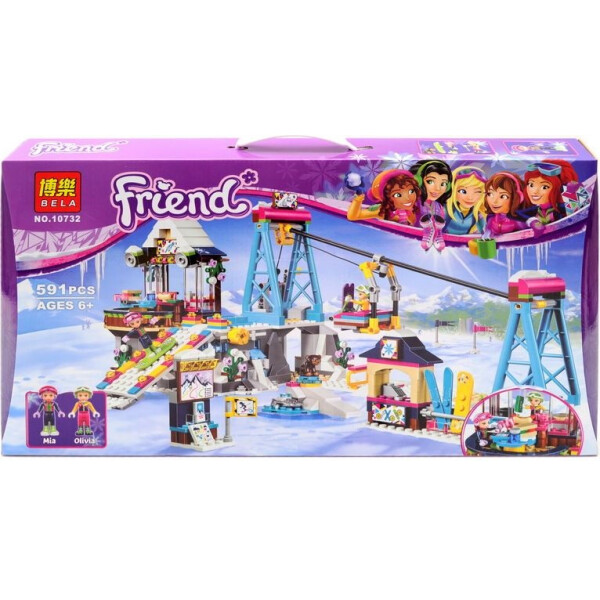 

Конструктор "FRIENDS" "Горнолыжный курорт: подъемник" 591дет. в кор. 53*30,5*6 см /18/