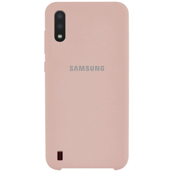 

Чехол Silicone Cover (AA) для Samsung Galaxy A01 Розовый / Pink Sand