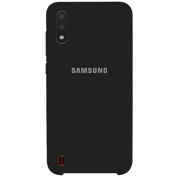 

Чехол Silicone Cover (AA) для Samsung Galaxy A01 Черный / Black