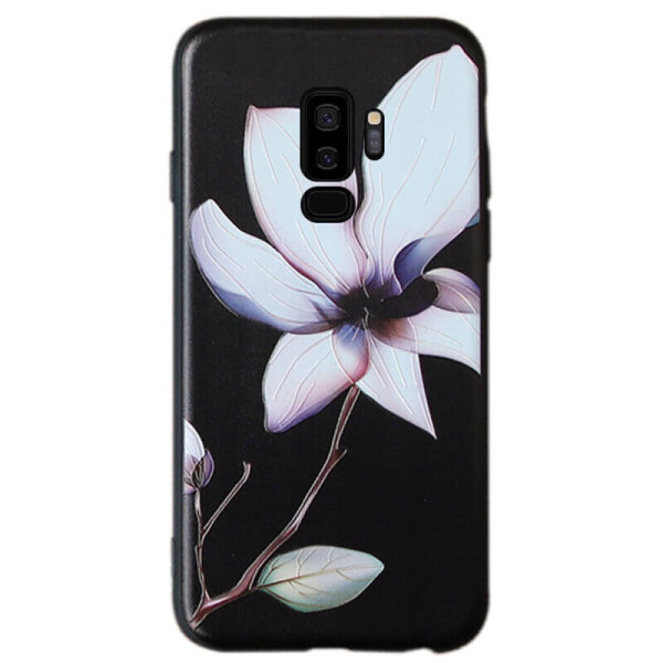 

TPU чехол Магнолия для Samsung Galaxy S9+ Черный