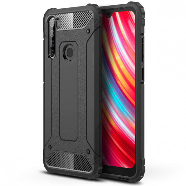 

Бронированный противоударный TPU+PC чехол Immortal для Xiaomi Redmi Note 8T Черный