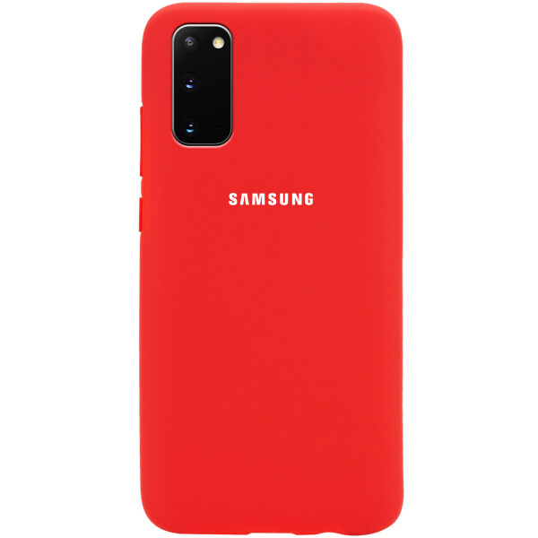 

Чехол Silicone Cover Full Protective (AA) для Samsung Galaxy S20 Красный / Red