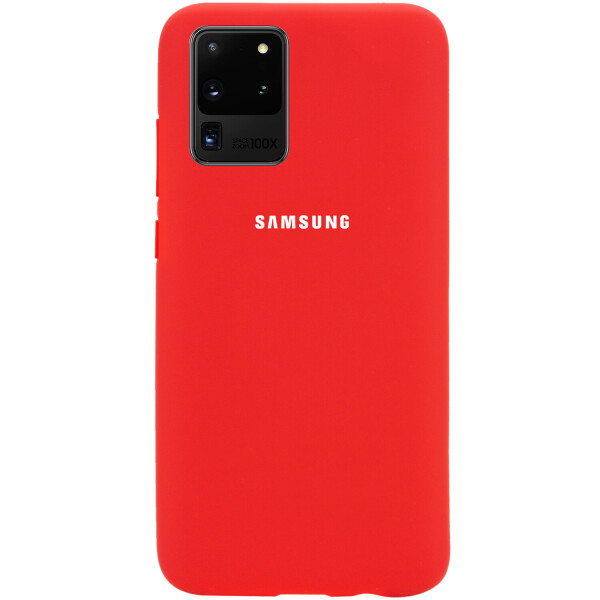 

Чехол Silicone Cover Full Protective (AA) для Samsung Galaxy S20 Ultra Красный / Red