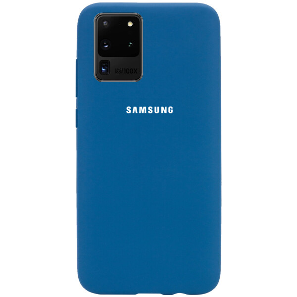 

Чехол Silicone Cover Full Protective (AA) для Samsung Galaxy S20 Ultra Синий / Cobalt