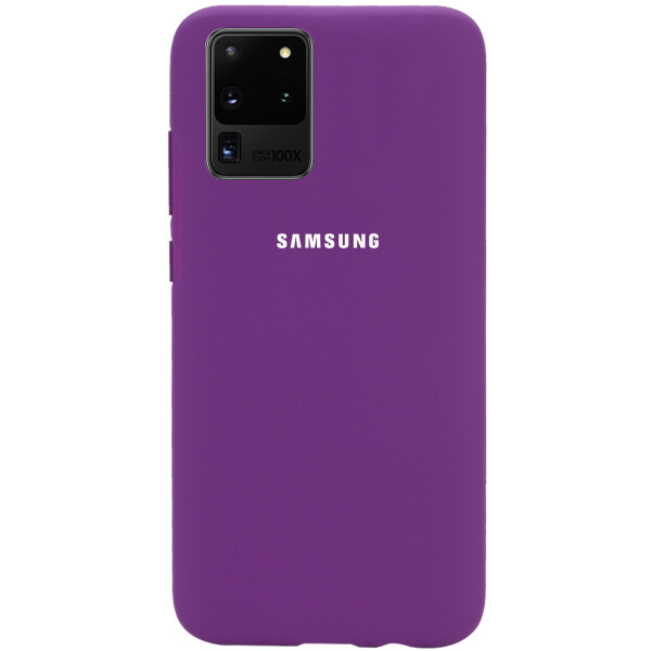 

Чехол Silicone Cover Full Protective (AA) для Samsung Galaxy S20 Ultra Фиолетовый / Grape