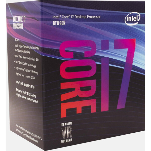 

Процессор Intel Core i7 8700 3.2GHz (12MB, Coffee Lake, 65W, S1151) Box (BX80684I78700)
