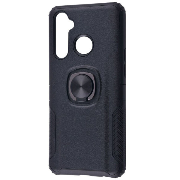 

TPU+PC чехол Deen EdgeRing с креплением под магнитный держатель для Realme 5 / Realme 6i Черный