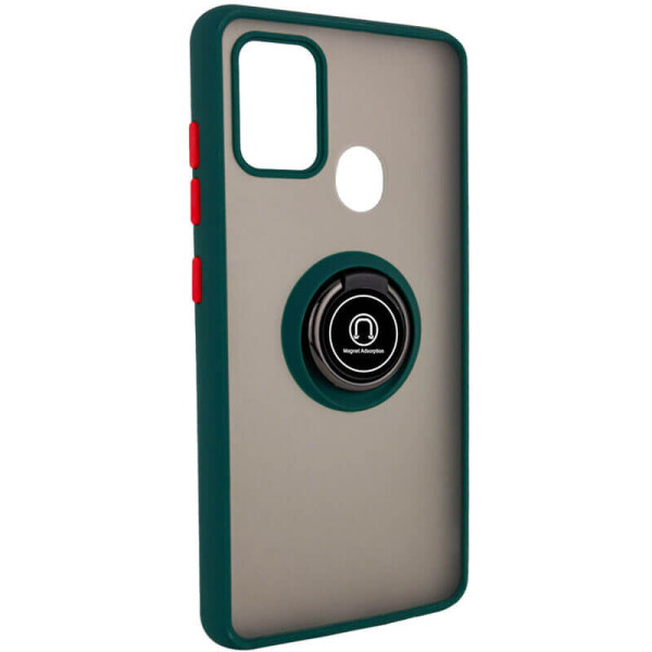

TPU+PC чехол Deen ColorEdgingRing for Magnet для Samsung Galaxy M31 Зеленый