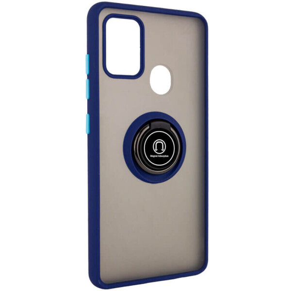 

TPU+PC чехол Deen ColorEdgingRing for Magnet для Samsung Galaxy M31 Синий
