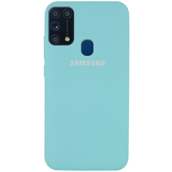 

Чехол Silicone Cover Full Protective (AA) для Samsung Galaxy M31 Бирюзовый / Ice Blue