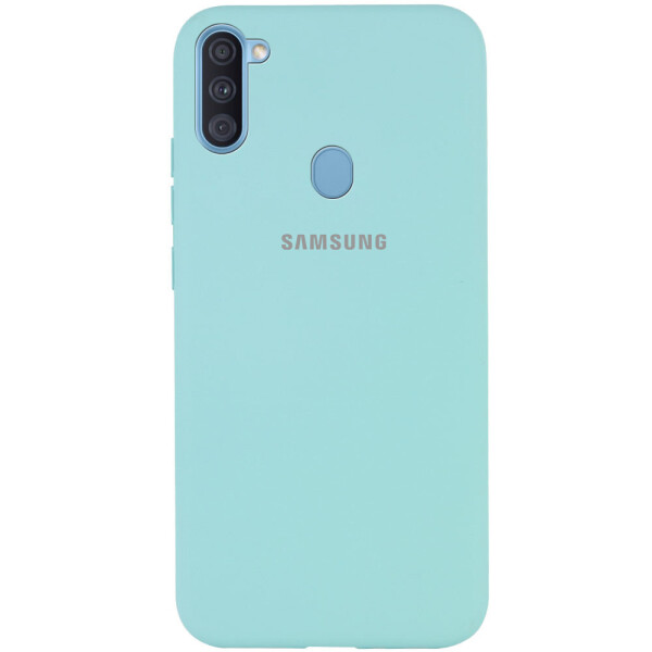 

Чехол Silicone Cover Full Protective (A) для Samsung Galaxy A11 Бирюзовый / Ice Blue