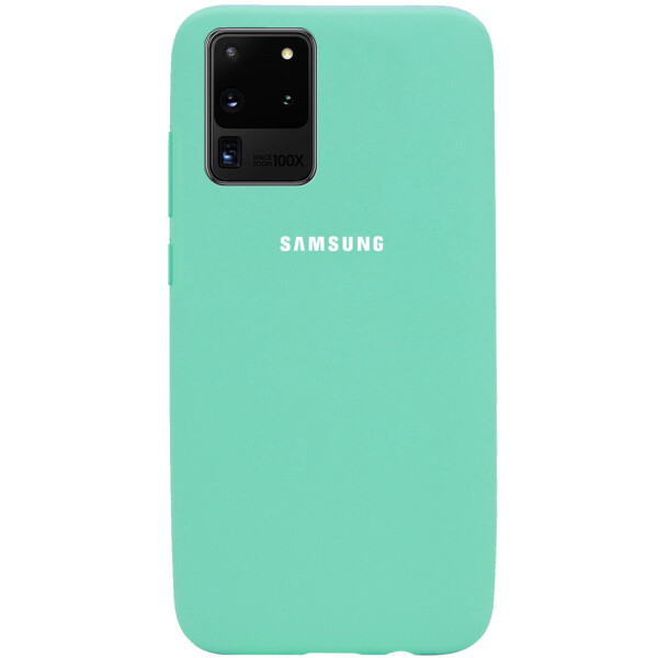 

Чехол Silicone Cover Full Protective (AA) для Samsung Galaxy S20 Ultra Бирюзовый / Ocean blue