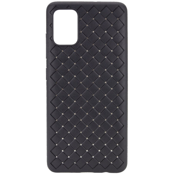 

PU чехол-накладка Epik Weaving series для Samsung Galaxy A41 Черный