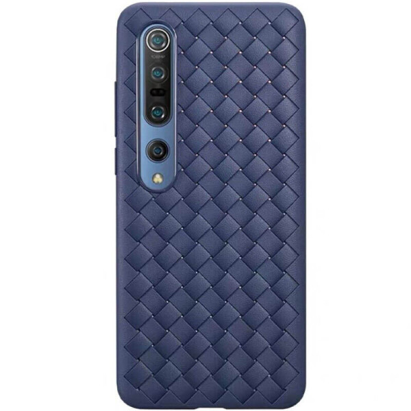 

PU чехол-накладка Epik Weaving series для Xiaomi Mi 10 / Mi 10 Pro Синий