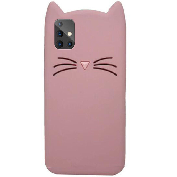 

Силиконовая накладка 3D Cat для Samsung Galaxy A71 Розовый