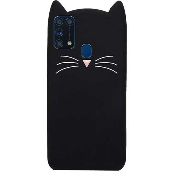 

Силиконовая накладка 3D Cat для Samsung Galaxy M31 Черный