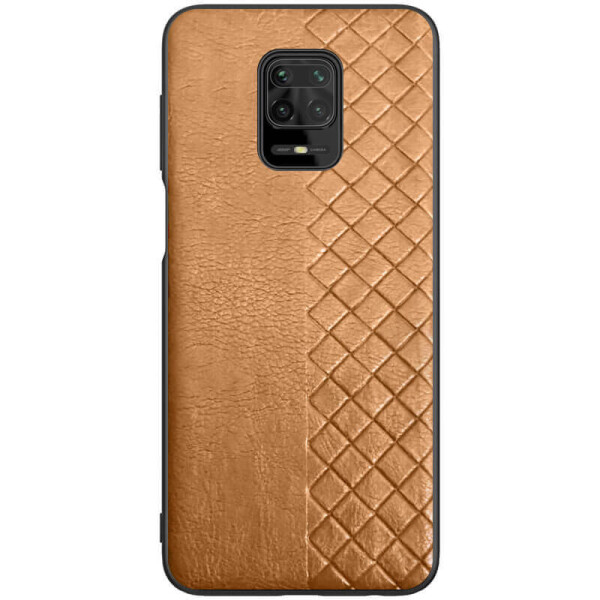 

Кожаная накладка WeaveSide (PU) для Xiaomi Redmi Note 9s / Note 9 Pro / Note 9 Pro Max Коричневый