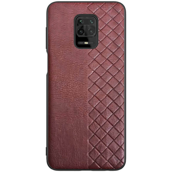 

Кожаная накладка WeaveSide (PU) для Xiaomi Redmi Note 9s / Note 9 Pro / Note 9 Pro Max Темно-коричневый