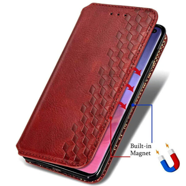 

Кожаный чехол книжка GETMAN Cubic (PU) для Oppo A52 / A72 / A92 Красный
