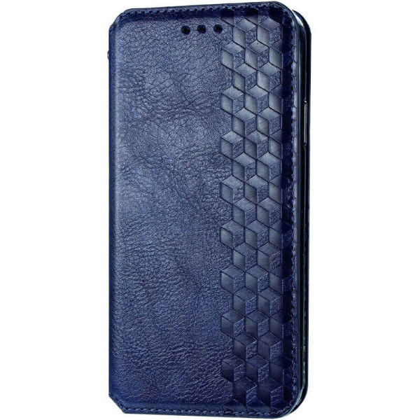 

Кожаный чехол книжка GETMAN Cubic (PU) для Samsung Galaxy A21s Синий
