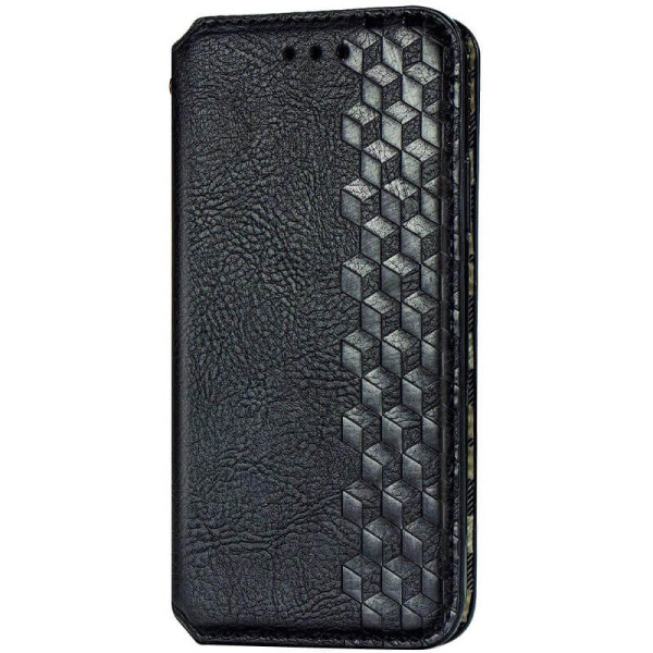 

Кожаный чехол книжка GETMAN Cubic (PU) для Samsung Galaxy A21s Черный