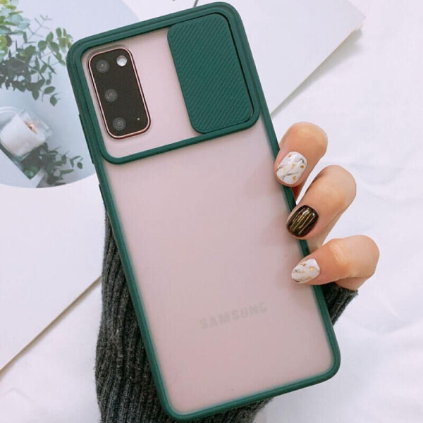 

Чехол Camshield mate TPU со шторкой для камеры для Samsung Galaxy S20 Зеленый