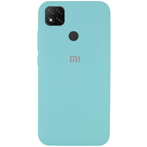 

Чехол Silicone Cover Full Protective (AA) для Xiaomi Redmi 9C Бирюзовый / Ice Blue