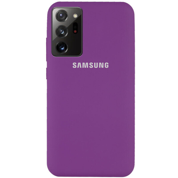Акция на Чехол Silicone Cover Full Protective (AA) для Samsung Galaxy Note 20 Ultra Фиолетовый / Grape от Allo UA