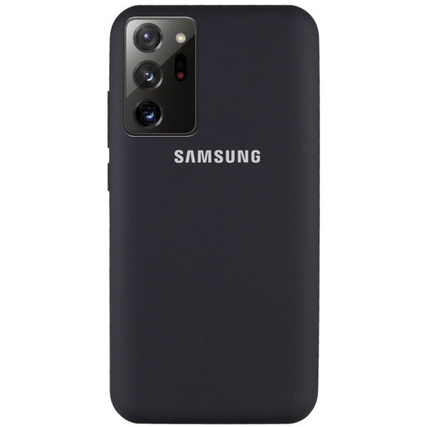 Акція на Чехол Silicone Cover Full Protective (AA) для Samsung Galaxy Note 20 Ultra Черный / Black від Allo UA