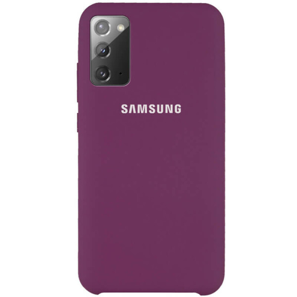 

Чехол Silicone Cover (AAA) для Samsung Galaxy Note 20 Фиолетовый / Grape