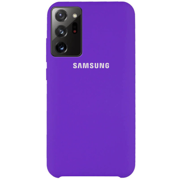 Акция на Чехол Silicone Cover (AAA) для Samsung Galaxy Note 20 Ultra Фиолетовый / Violet от Allo UA