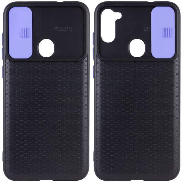 

Чехол Camshield Black TPU со шторкой защищающей камеру для Xiaomi Redmi 9 Черный / Сиреневый