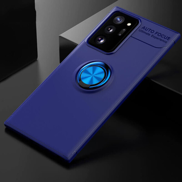 

TPU чехол Deen ColorRing под магнитный держатель (opp) для Samsung Galaxy Note 20 Синий / Синий